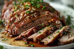 PULPA DE CERDO AL HORNO CON CERVEZA Y CLAVO DE OLOR
